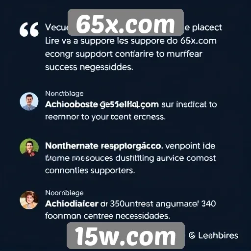 Opinião dos usuários sobre o suporte ao cliente do 65x.com