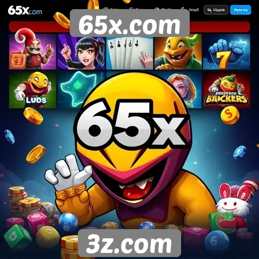 Variedade de jogos disponíveis em 65x.com
